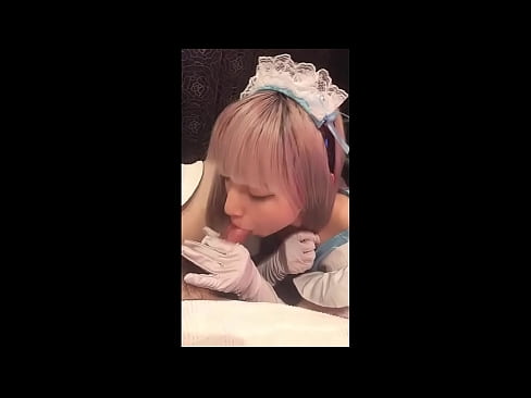 ❤️ Japanese Idol [mayuka], French maid costume, part 1, blowjob and jerk off with lotion ☑ Hard porn at us